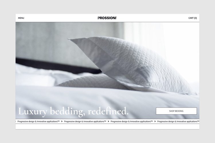 Prossioni - Pillow product page
